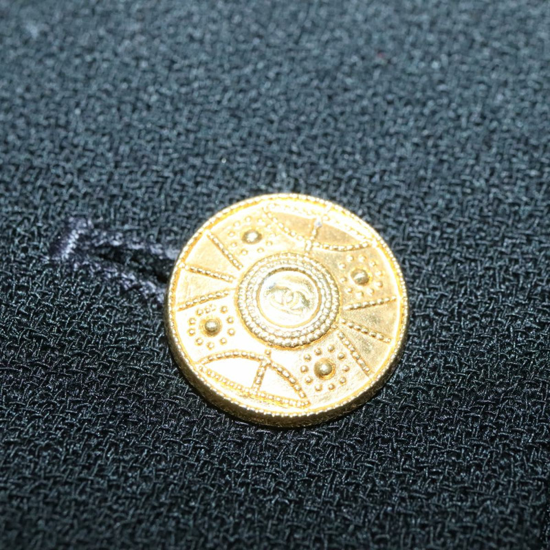 【日本直送】香奈兒 (CHANEL) 羊毛半身裙 黑色 CC 正品 FF3749V-9