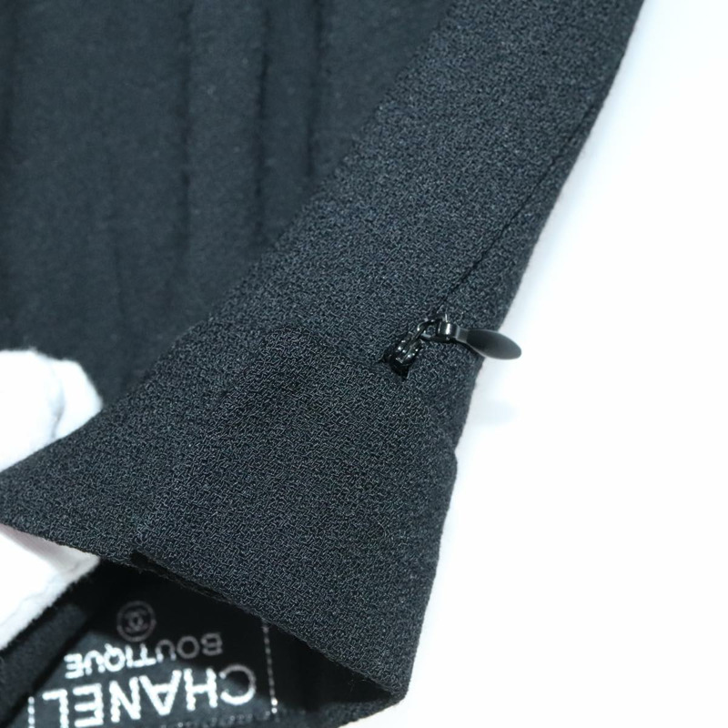 【日本直送】香奈兒 (CHANEL) 羊毛半身裙 黑色 CC 正品 FF3749V-10