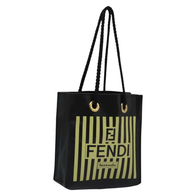 【日本直送】FENDI 迷你手提包 皮革 黑綠色 正品 104482V-0