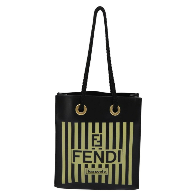 【日本直送】FENDI 迷你手提包 皮革 黑綠色 正品 104482V-1