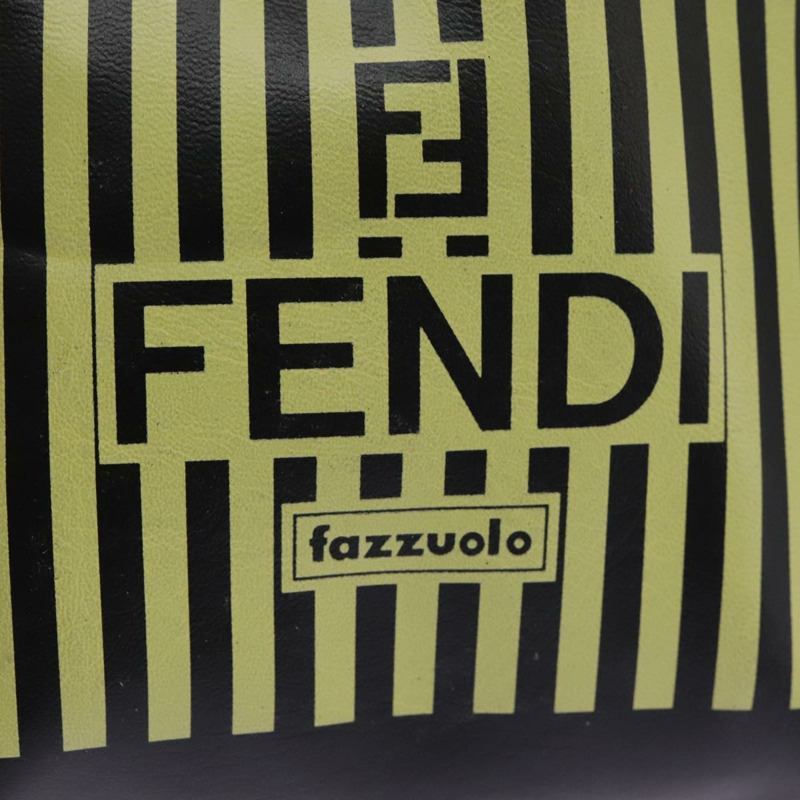 【日本直送】FENDI 迷你手提包 皮革 黑綠色 正品 104482V-9