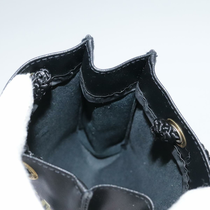 【日本直送】FENDI 迷你手提包 皮革 黑綠色 正品 104482V-16
