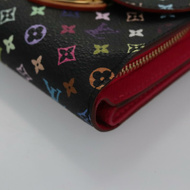 【日本直送】路易威登 Monogram Multicolor Portefeuille Joy 皮夾 M60282 LV Auth 99985V-6