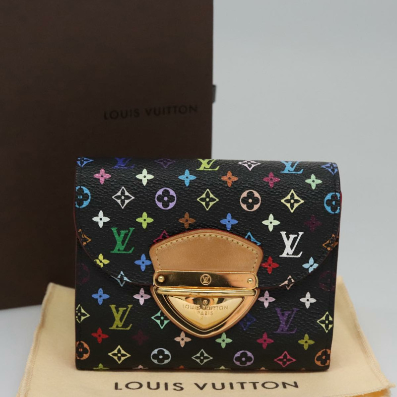 【日本直送】路易威登 Monogram Multicolor Portefeuille Joy 皮夾 M60282 LV Auth 99985V-11