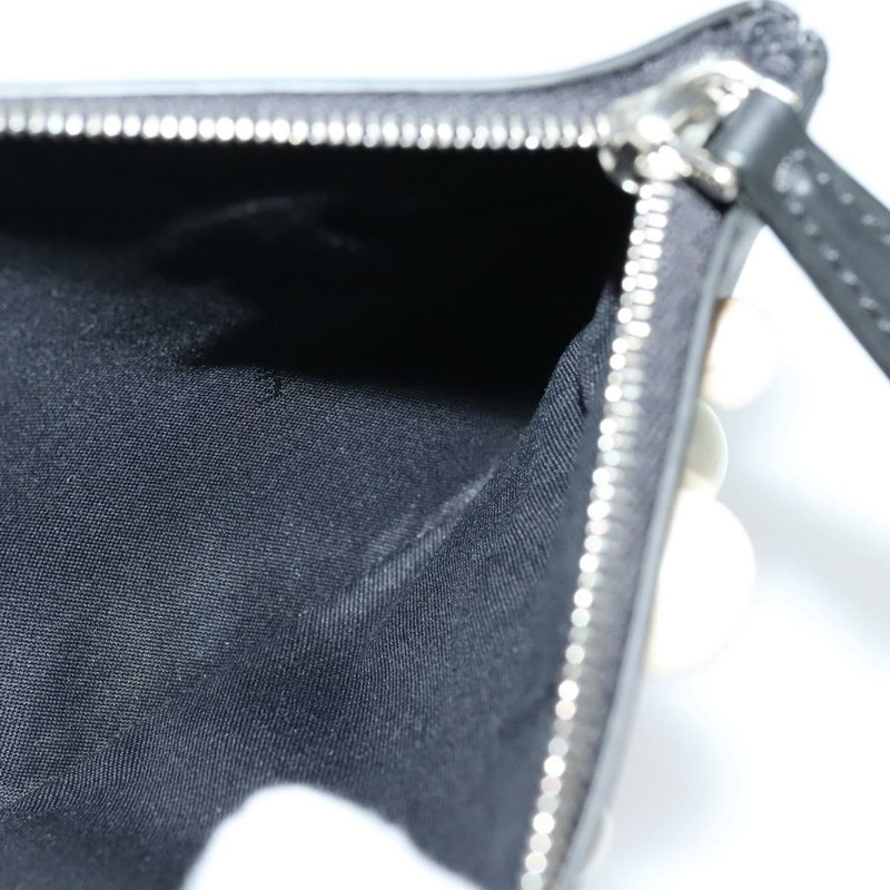 【日本直送】FENDI 三件式手拿包 皮革 黑色 正品 110887V-13