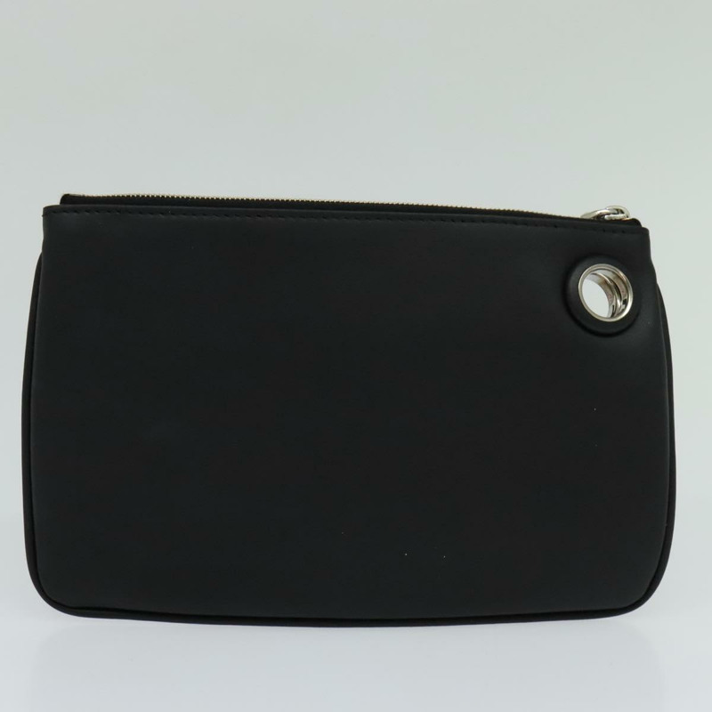【日本直送】FENDI 三件式手拿包 皮革 黑色 正品 110887V-17