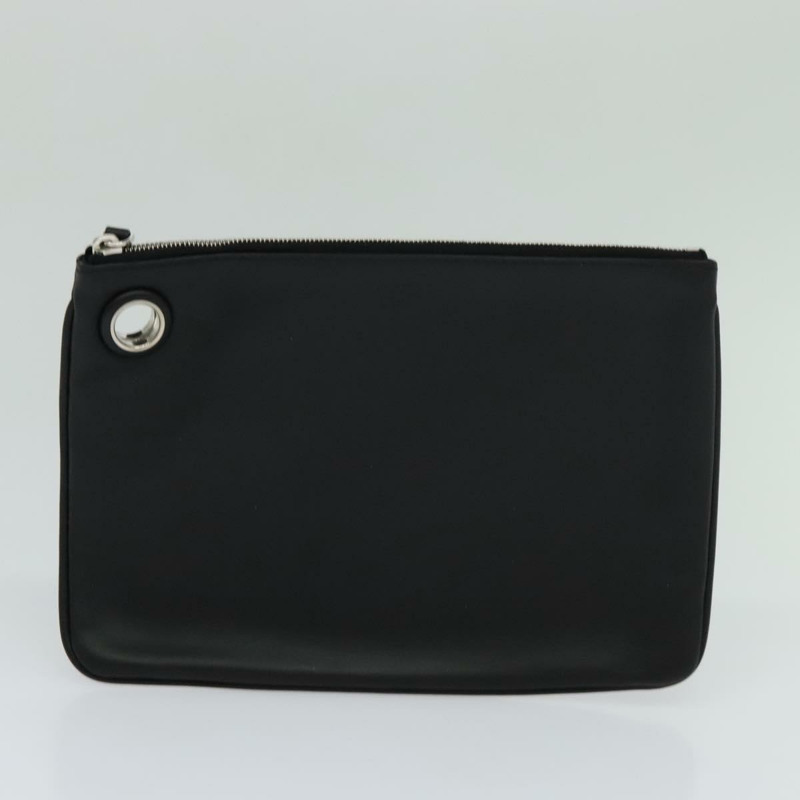 【日本直送】FENDI 三件式手拿包 皮革 黑色 正品 110887V-31