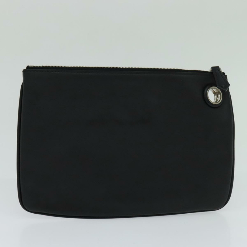 【日本直送】FENDI 三件式手拿包 皮革 黑色 正品 110887V-32