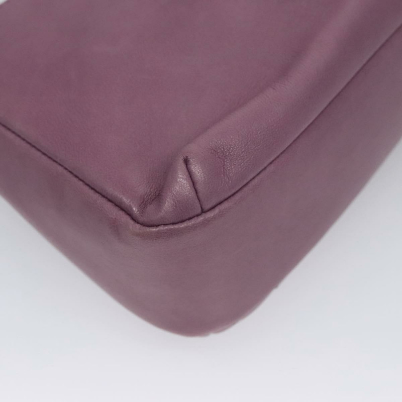 【日本直送】香奈兒 Matelasse 鏈條單肩包 小羊皮 紫色 CC 正品 110303AV-11