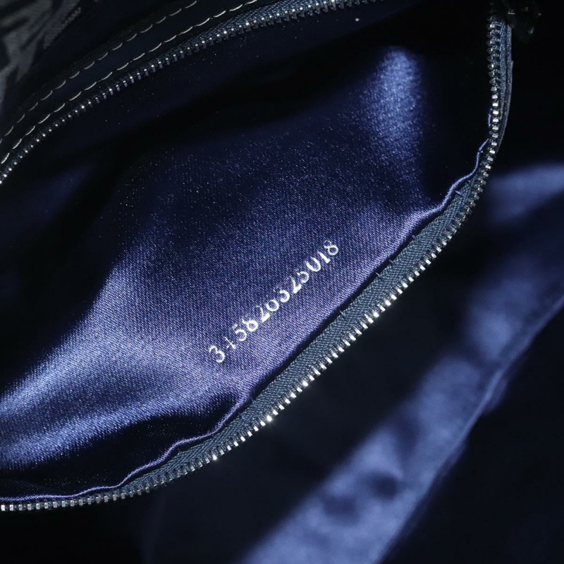 【日本直送】FENDI Zucchino 帆布 Mamma Baguette 單肩包 海軍藍 正品 113562V-11