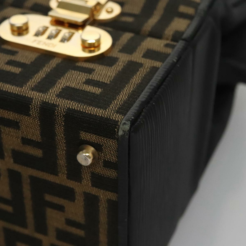 【日本直送】FENDI Zucca 帆布手提包 2 款可選 棕色 黑金 正品 113513V-14