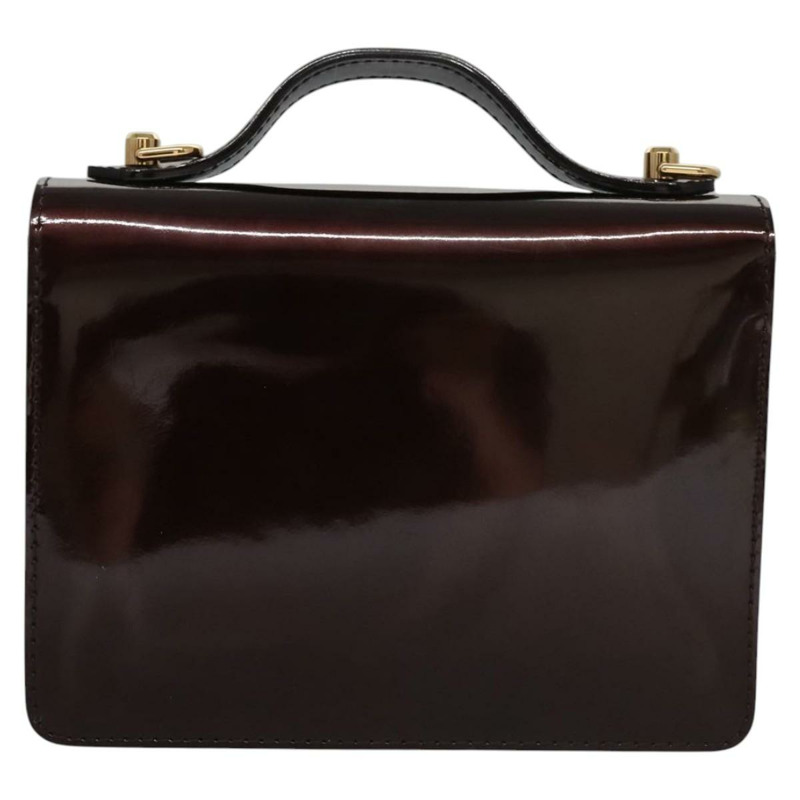 【日本直送】路易威登 Vernis Monceau BB 手提包 2way Amarante M91580 LV 正品 115702V-1