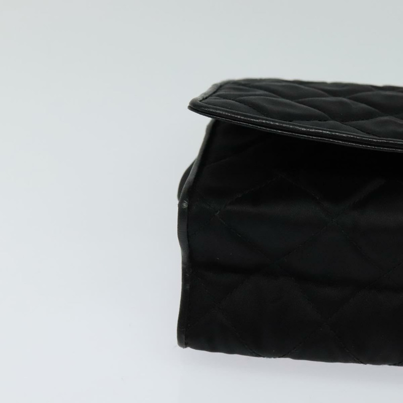 【日本直送】香奈兒 Matelasse 鏈條單肩包 緞面黑金 CC 正品 113270AV-8