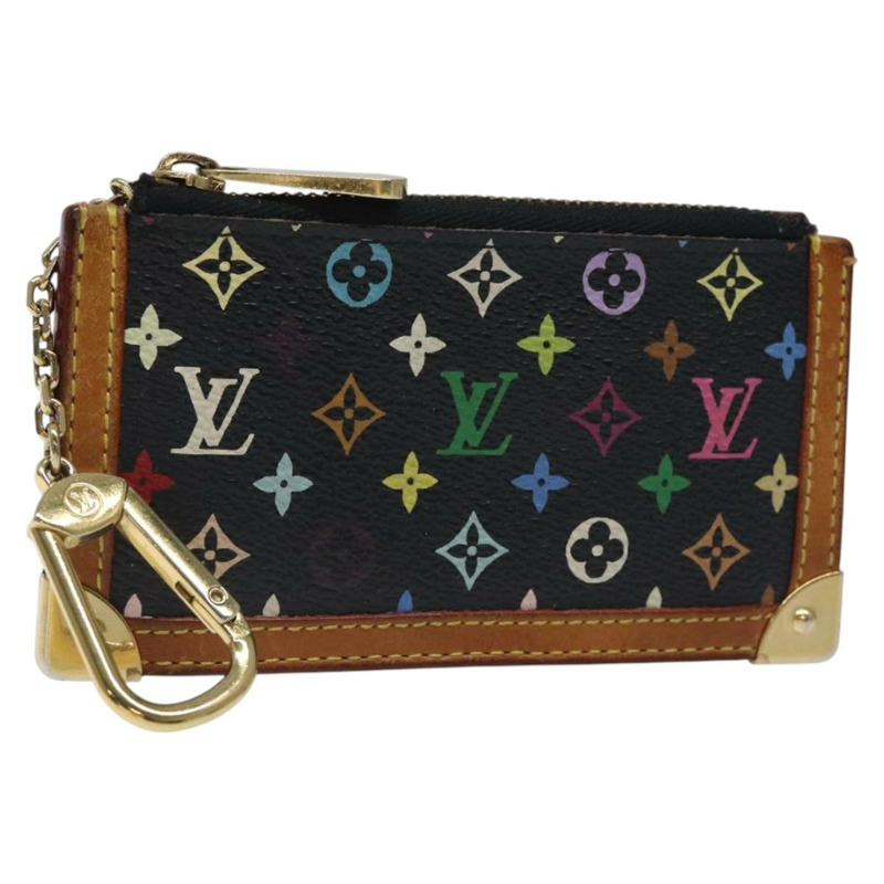 【日本直送】路易威登 Monogram 多色 Pochette Cles 皮夾 黑色 M92654 正品 116232V-0