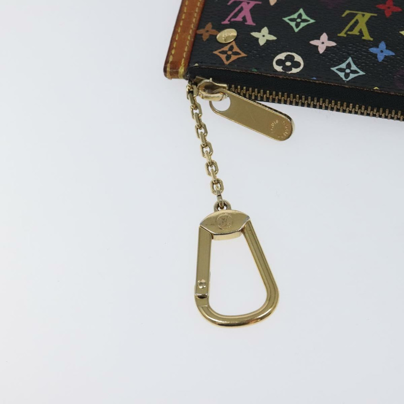 【日本直送】路易威登 Monogram 多色 Pochette Cles 皮夾 黑色 M92654 正品 116232V-7