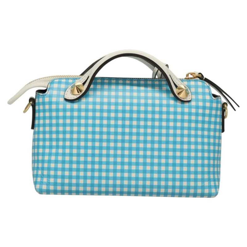 【日本直送】FENDI 肩背包 皮革 淺藍色 白金色 正品 116629V-1
