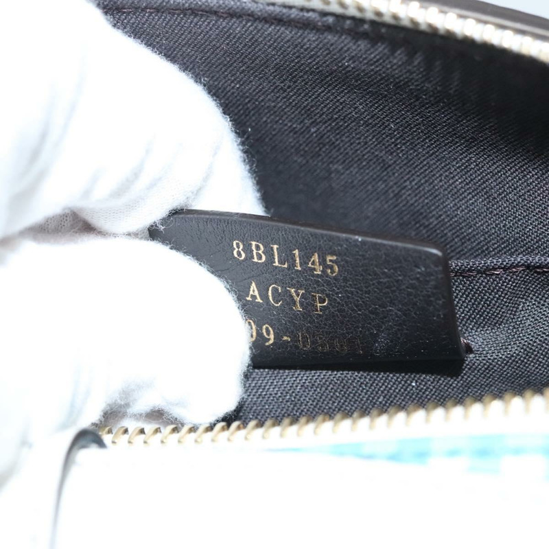【日本直送】FENDI 肩背包 皮革 淺藍色 白金色 正品 116629V-10
