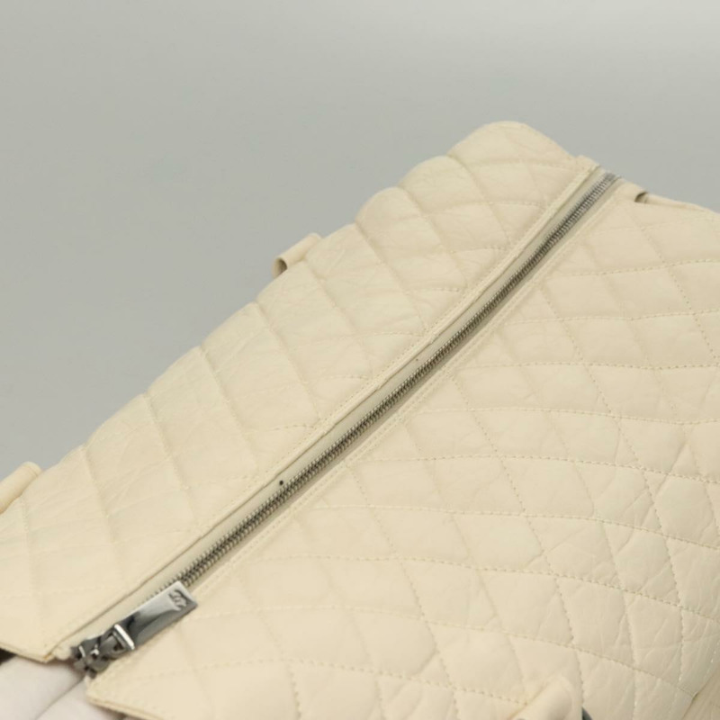 【日本直送】香奈兒 Matelasse 手提包 皮革 米色 CC 正品 bs24070V-5