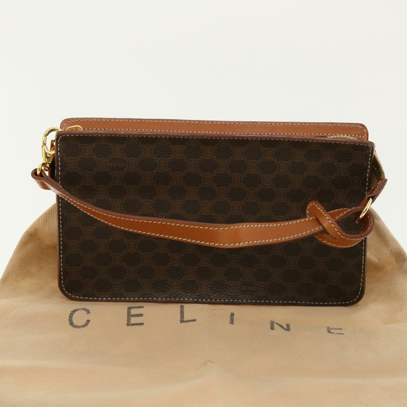 【日本直送】CELINE Macadam 帆布配件袋棕色正品 32096AM-11