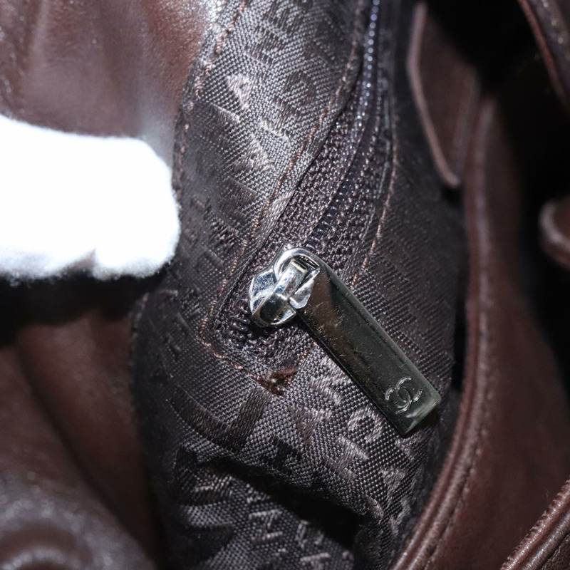 【日本直送】香奈兒鏈手提包小羊皮棕色 CC 正品 yk15907AM-25