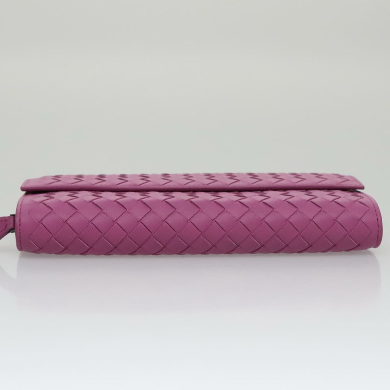【日本直送】BOTTEGA VENETA INTRECCIATO 長版皮夾 皮革 紫色 正品 103477M-5