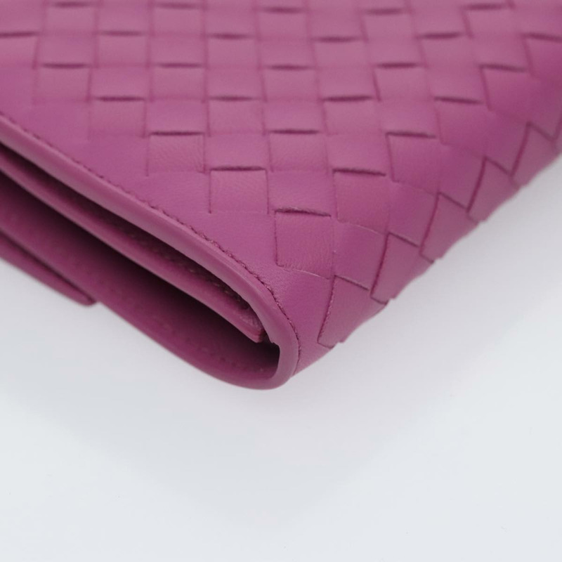 【日本直送】BOTTEGA VENETA INTRECCIATO 長版皮夾 皮革 紫色 正品 103477M-14