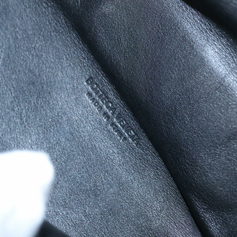 【日本直送】BOTTEGA VENETA 鏈條單肩包 皮革 黑金 正品 FF3702M-9