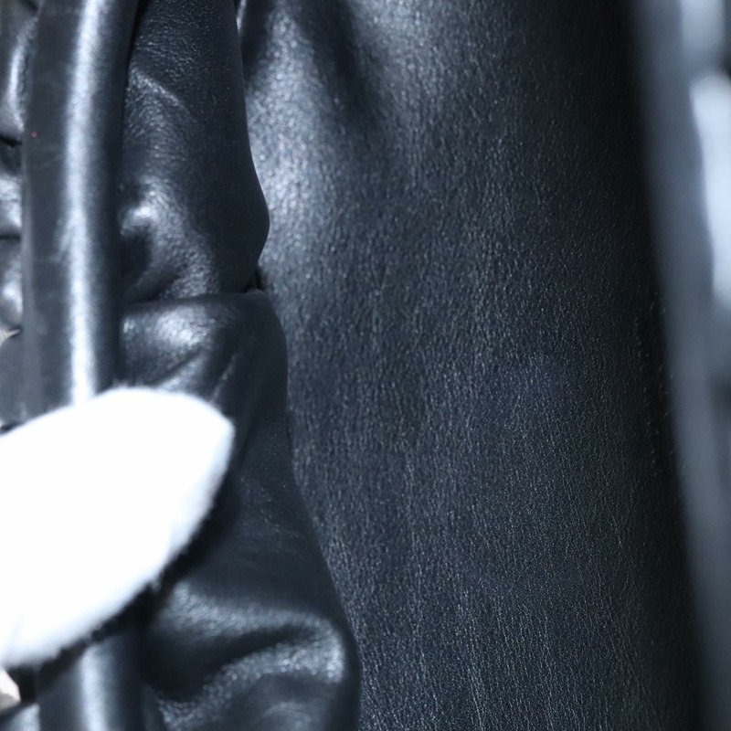 【日本直送】BOTTEGA VENETA 鏈條單肩包 皮革 黑金 正品 FF3702M-10