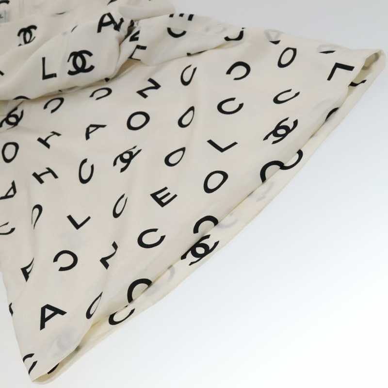 【日本直送】香奈兒 (CHANEL) 絲綢白色連身衣 CC 正品 FF0439M-7