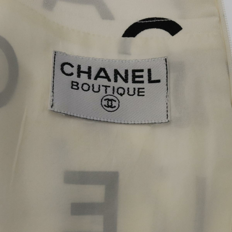 【日本直送】香奈兒 (CHANEL) 絲綢白色連身衣 CC 正品 FF0439M-11