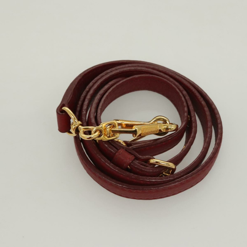 【日本直送】Miu Miu 手提包 皮革 2 向 紅金 正品 sw447M-28