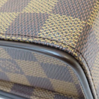 LOUIS VUITTON 棕色 PVC塗層帆布棋盤格 表參道腋下包 豆腐包 肩背包 N51162-9