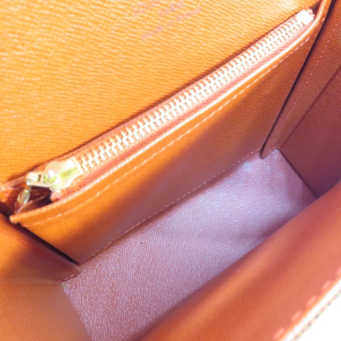 LOUIS VUITTON 棕色 PVC塗層帆布棋盤格 表參道腋下包 豆腐包 肩背包 N51162-22