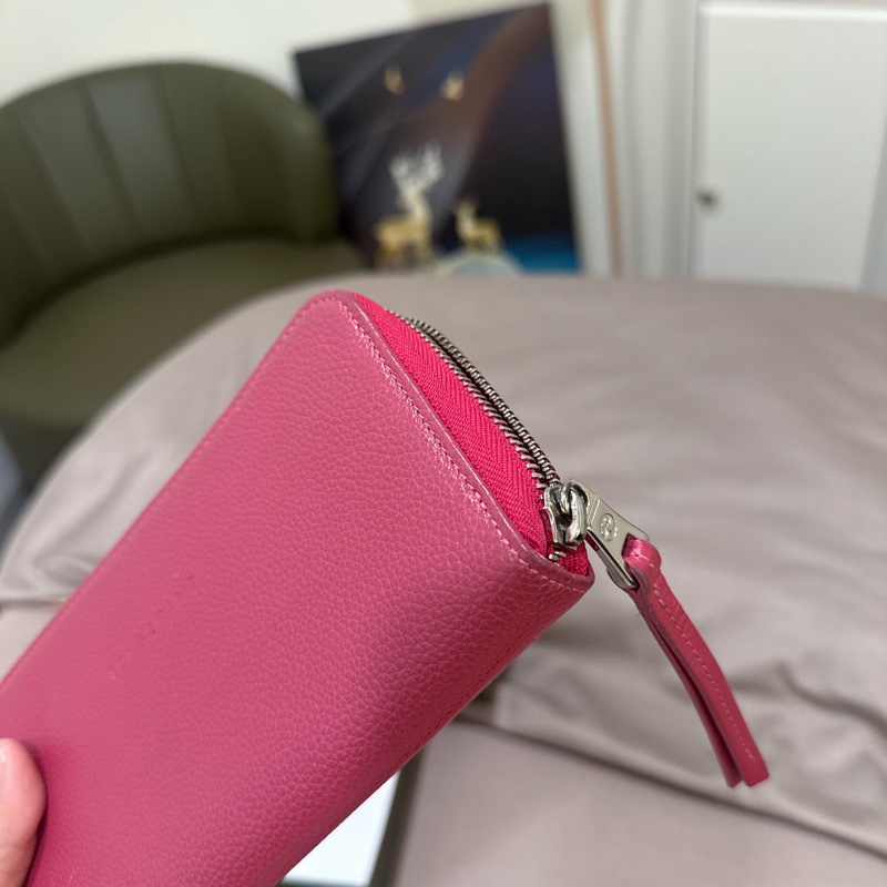 LONGCHAMP 粉色長夾-8