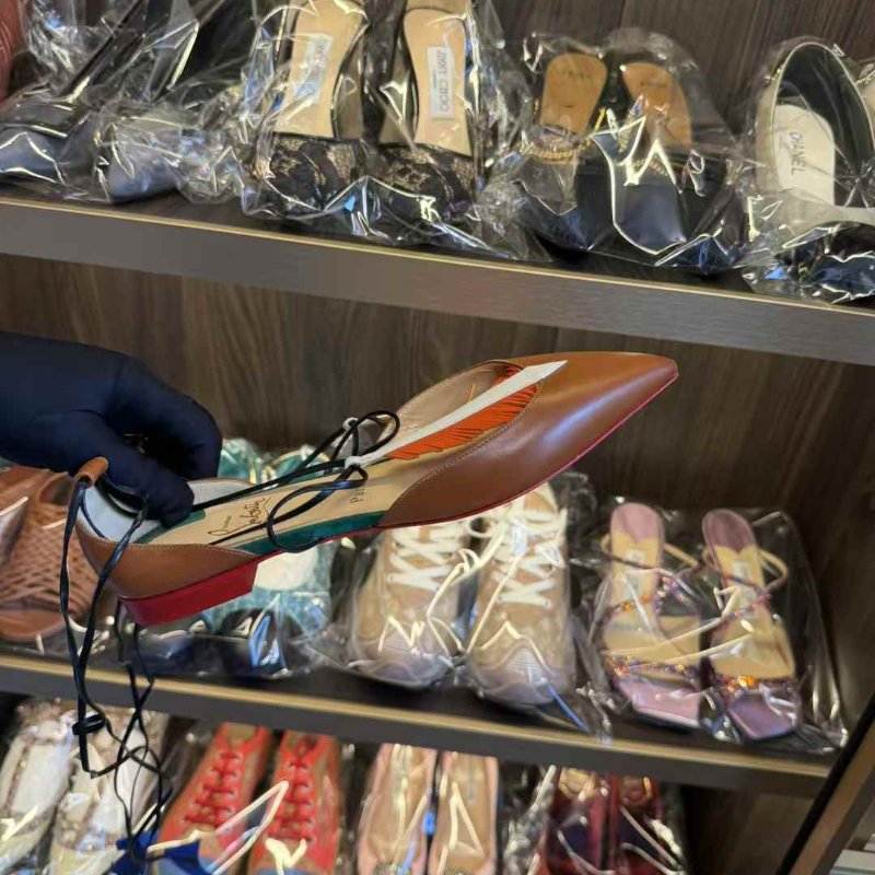 CL 波西米亞風 紅底鞋 37號 原價近3萬 全新閒置-2