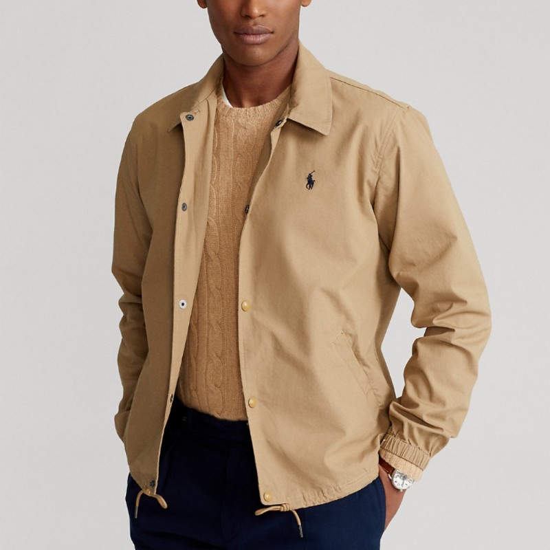 Polo Ralph Lauren RL 小馬 卡其 教練外套 男L-3