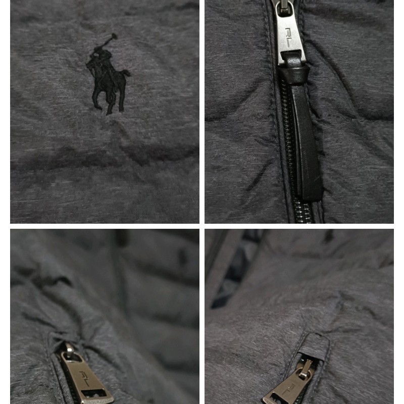 Polo Ralph Lauren RL 深灰 小馬 羽絨背心 男S-6