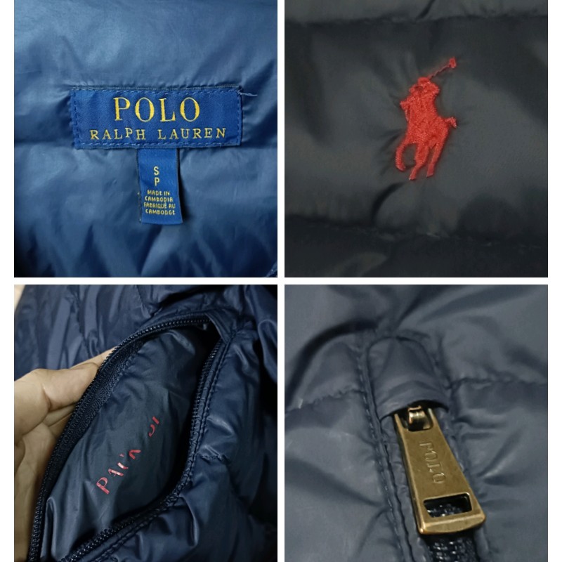 Polo Ralph Lauren RL 深藍 可收納 羽絨外套 男S-7