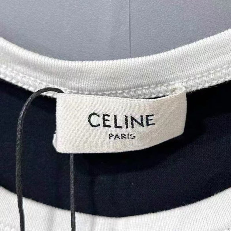 Celine 黑色短袖經典凱旋門上衣 胸圍86衣長59 M號 99新-2