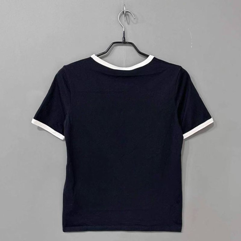 Celine 黑色短袖經典凱旋門上衣 胸圍86衣長59 M號 99新-3