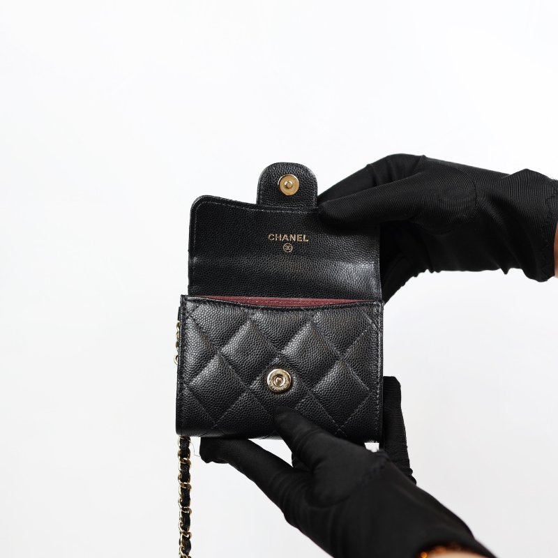 二手Chanel cf雙層零錢包手拿包 晶片款-6