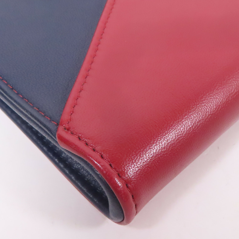 CHANEL 皮革Clutch Bag金扣手拿包-4