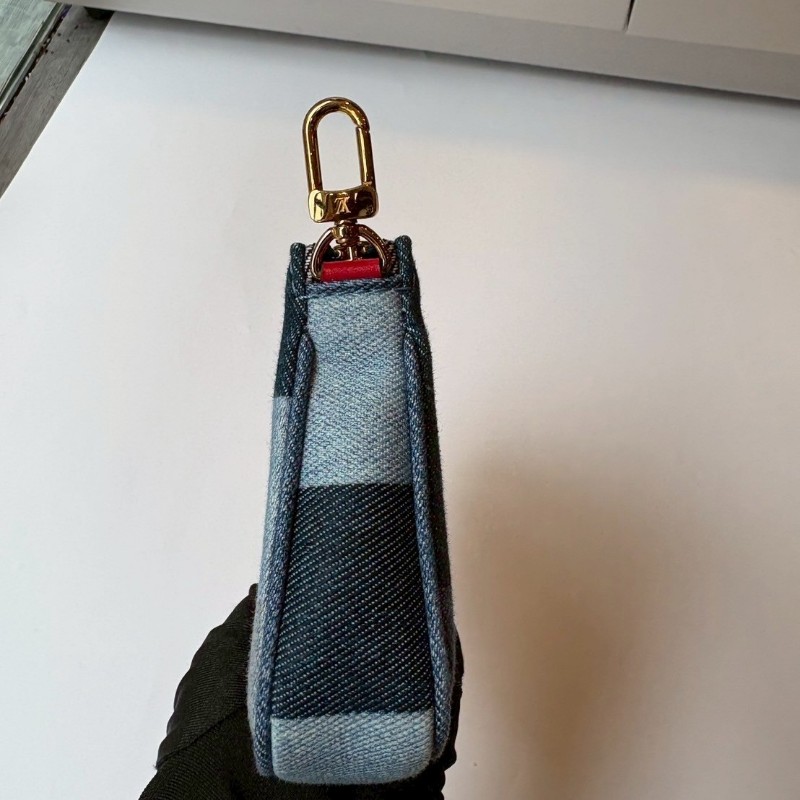 LV 牛仔布格子三合一五用包-14