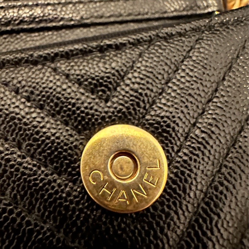 Chanel boy 皮夾鏈包-12