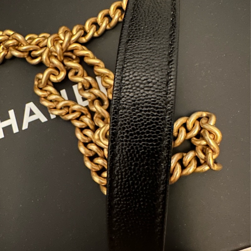 Chanel boy 皮夾鏈包-15