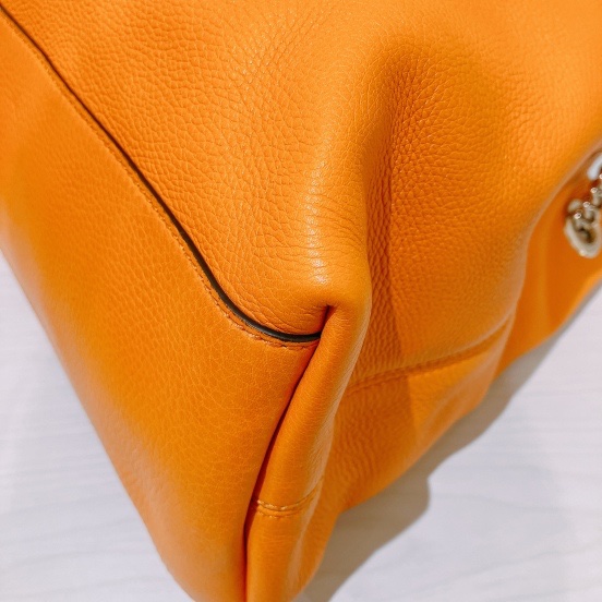 TK1674 GUCCI 古馳大GG英文字花紋單肩包包SOHO ORANGE BAG-7