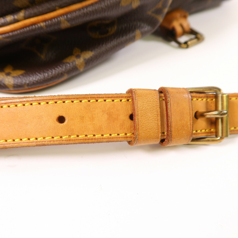LOUIS VUITTON Monogram Saumur 30金扣肩背袋棕色-18