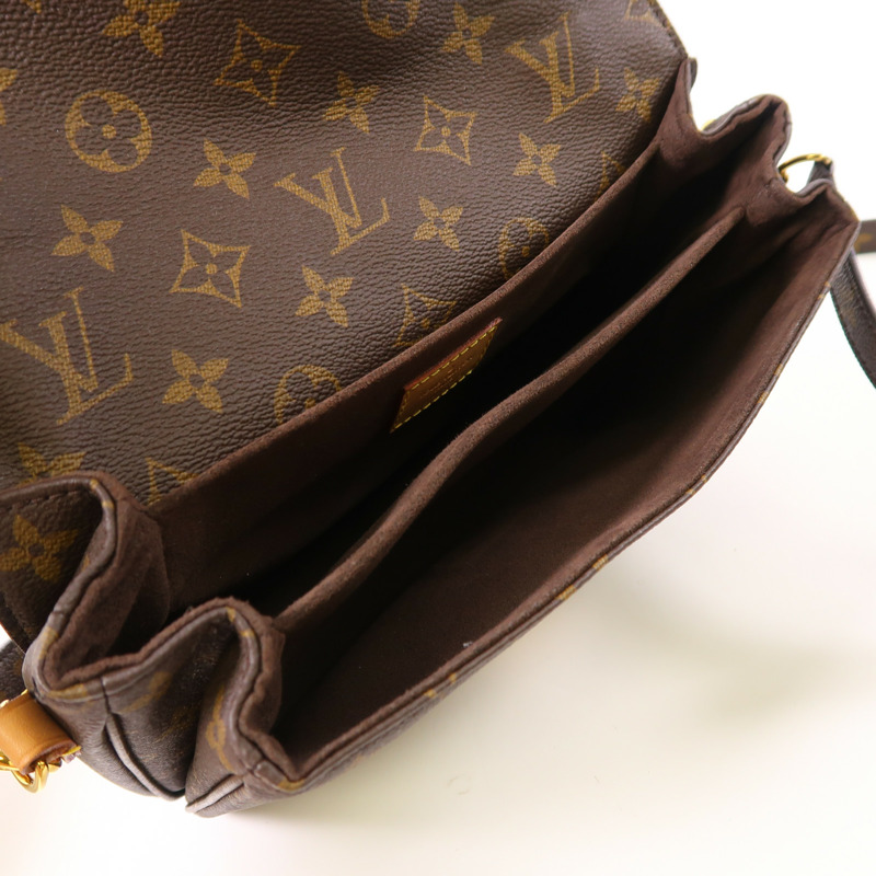 LOUIS VUITTON Monogram Pochette Metis MM金扣手挽肩背兩用袋-4