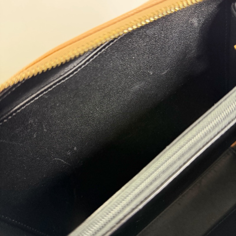 CHANEL 香奈兒 Vanity Case｜裸粉黑邊金扣｜Caviar 荔枝皮Chanel Vanity case  /相機盒 21公分-31