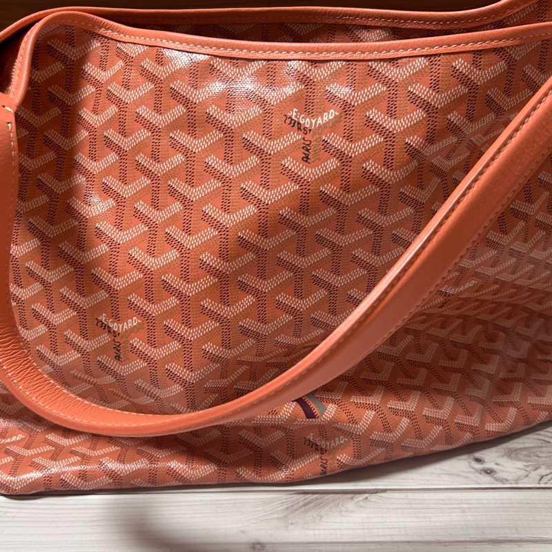 Goyard hobo 戈雅 限定色珊瑚粉hobo單肩包-12